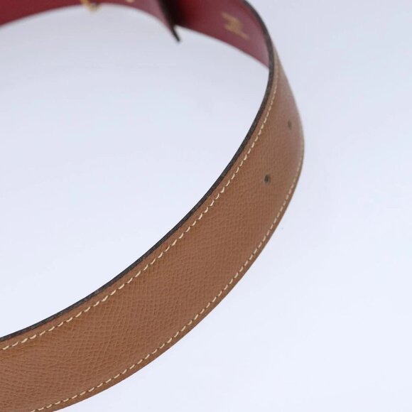 HERMES Belt Leather 29.5"""""""""""""""""""""""""""""""" Brown Auth - Picture 8 of 15